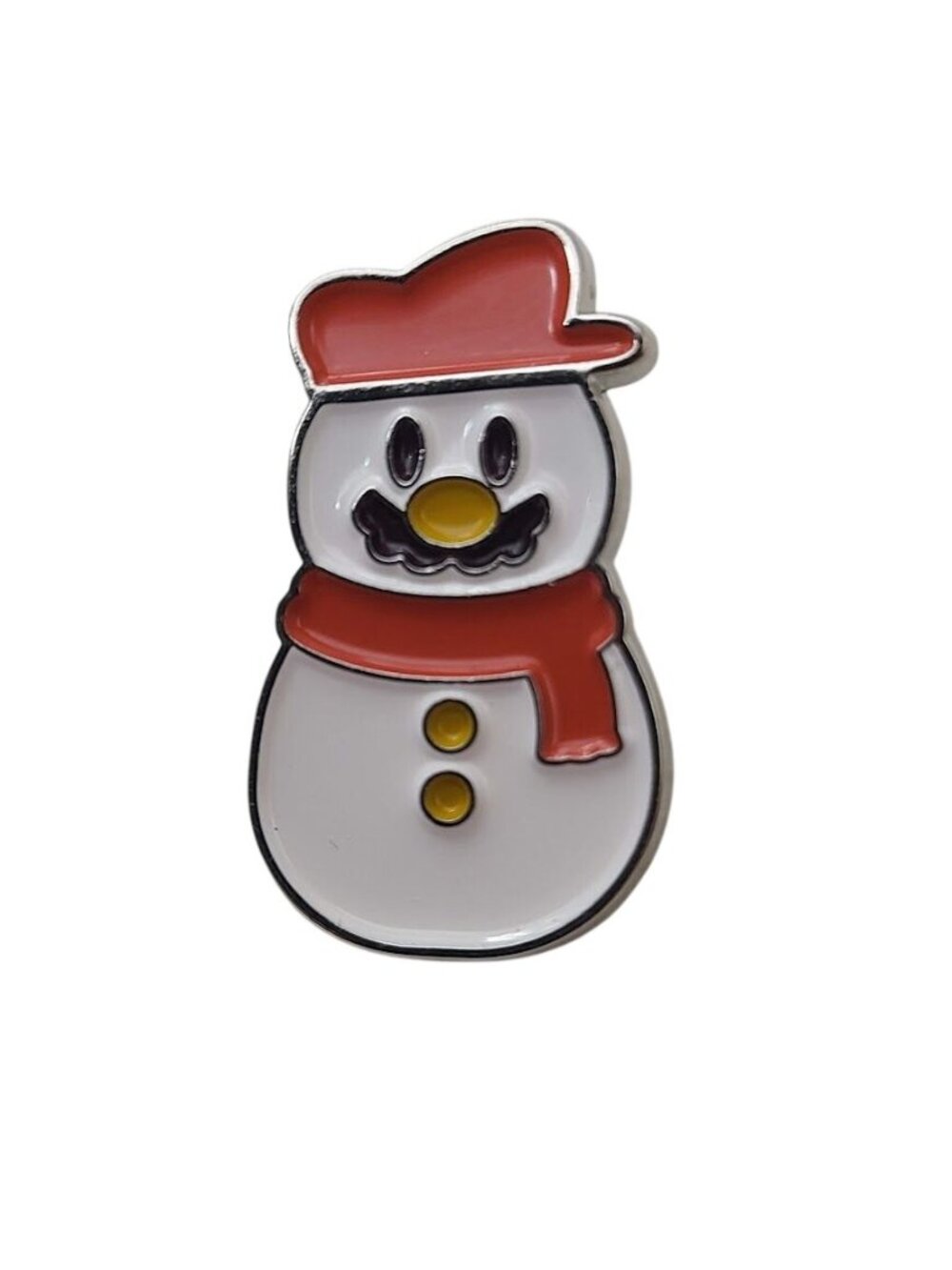 Nintendo Mario Snowman Holiday Pin GameStop Exclusive Promo Loose Christmas